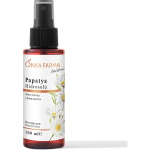 Onka Farma Papatya Suyu Hidrosolü Tonik Yağı Alınmamış Doğal İçerik 100 ml