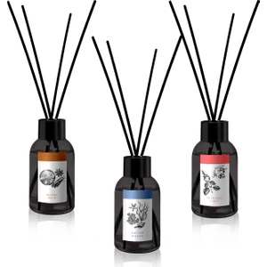 Bambu Çubuklu Oda Kokusu Amber Dark , Marine Waves,  Oriental Light X3 100 ml