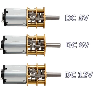 Dc 3 V/6 V/12 V N20 Mini Mikro Metal Dişli Motor Dişli Çarklı Dc Motorlar 15/30/50/60/100/200/300/500/600/1000RPM 3D Parçaları (Yurt Dışından)