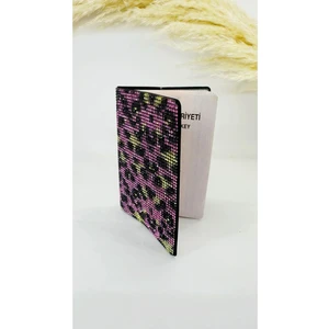 Oasis Life Pembe Leopar Taşlı Pasaport Kılıfı Kabı