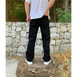 Kaizer Denim Siyah Baggy Pantolon