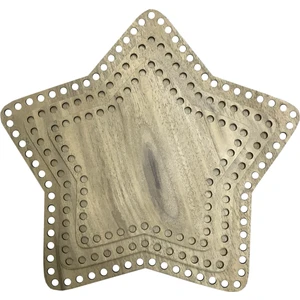 Ala Depo Yıldız 3mm Mdf Makrome Penye Taban Seti 30-25-20 cm 3lü