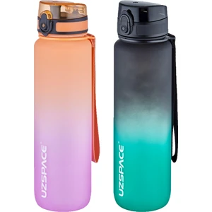 2'li Tritan Matara Seti 1000 ml Büyük Boy Çift Renk Softtouch Ff Collection Tritan Su Matarası