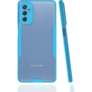 Samsung Galaxy M52 5g Kılıf Platin Silikon - Mavi 300099