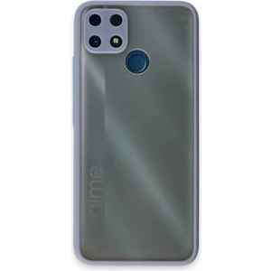 Realme C25S Kılıf Montreal Silikon Kapak - Gri 300099