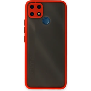 Realme C25S Kılıf Montreal Silikon Kapak - Kırmızı 300099