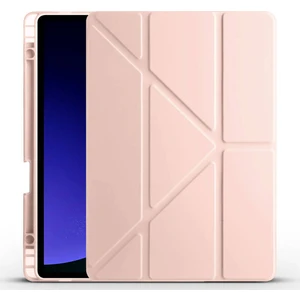 Samsung Galaxy Tab S9 Ultra SM-X910 Kılıf Kalem Koymalı Arkası Silikon Standlı Trifolding Kılıf