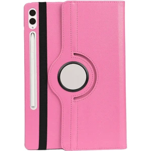 Samsung Galaxy Tab S9 Plus SM-X810 Kılıf Dönebilen Standlı Suni Deri Kapaklı Kılıf