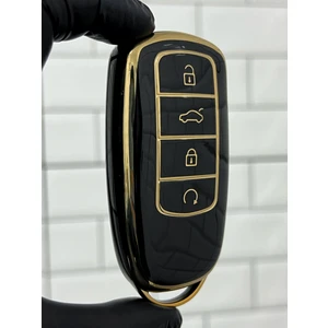 Barkas Elektronik Chery Tiggo 8 Pro Smart Anahtar Kılıfı Siyah Gold