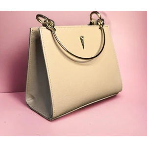 Shining Shop Kadın El ve Omuz Çantası Gold Metal Elcik Çapraz Askılı