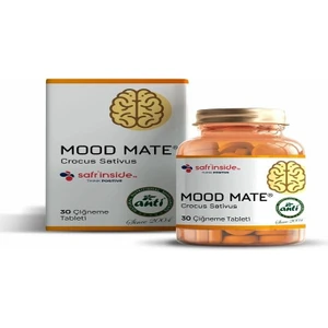 Natural Anti Mood Mate Safran Ekstresi 30 Çiğneme Tableti