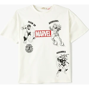Marvel Tişört Lisanslı Kısa Kollu Bisiklet Yaka Pamuklu