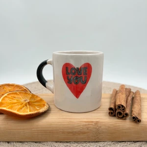 Nakkaş Çini Seramik Kupa Mug Love You Baskılı 23
