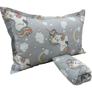 Hayal Çeyiz Tek Kişilik Lastikli Çarşaf Takımı Unicorn Çocuklar ve Gençler Için Pamuklu