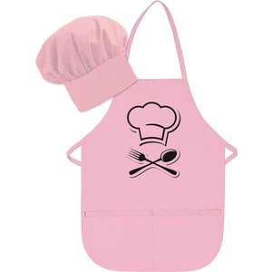 Çocuk Şef Önlük / Okul Etkinlik Önlük / Aşçı / Çocuk Mutfak Önlük / Desenli Önlük / Baskılı Önlük
