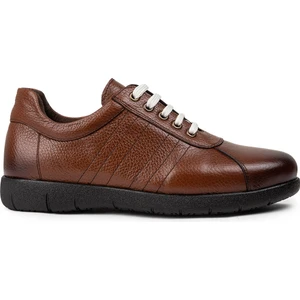 Deri Taba Rengi Erkek Günlük Ayakkabı - 01951MTBAC03