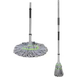 Teleskopik Kendinden Sıkmalı Örgülü Twister Mop (606)