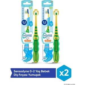Promine 0-2 Yaş Bebekler İçin Ahtapot Karakterli Diş Fırçası Ekstra Yumuşak x 2 Adet