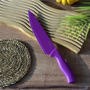 Tomurcuk Home Kino Dilimleme Bıçağı Mor Renk (24 Cm)