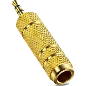 LE2 Jack Adaptör 3.5mm Çevirici Altın Renk Adaptör Stereo