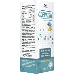 Clevfish Omega 3 Fosfotilidiseril Sitikolin B12 Şurup 150 Ml