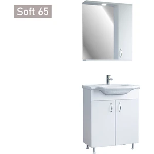 Soft 65 cm Beyaz Banyo Dolabı
