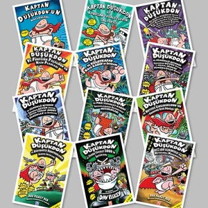 Kaptan Düşükdon Seti - 12 Kitap - Dav Pilkey