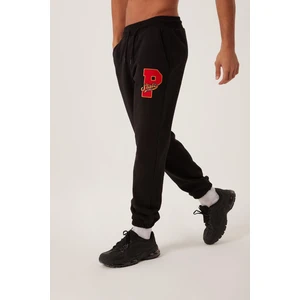 Polo State Erkek Jogger 3 Iplik Eşofman Siyah