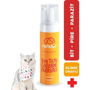 Kedi Kuru Şampuan, Bit Pire Dış Parazit Kene Önleyici Damla Tasması Tarağı Ile Kullanılabilir