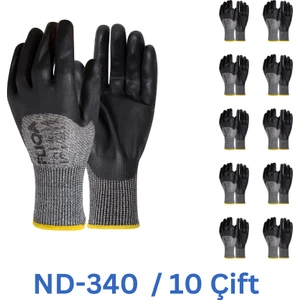 ND-340 Nitril D Kesilmez Eldiven - 10 Çift