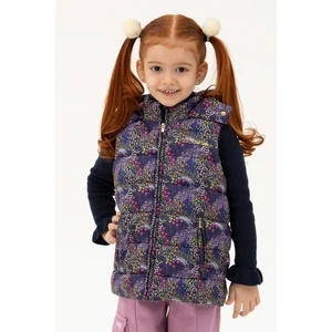 U.S. Polo Assn. Kız Çocuk Lacivert Yelek (Dokuma) 50271548-VR033