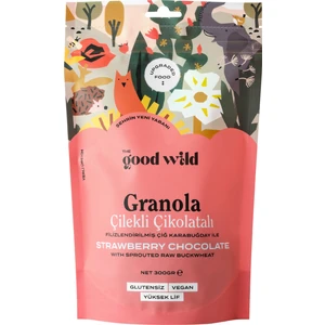 The Good Wild Glütensiz, İlave Şekersiz Granola Çilekli Çikolatalı 300 G