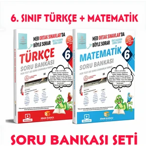 Sinan Kuzucu Yayınları 6. Sınıf Türkçe - Matematik Soru Bankası