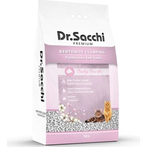 Dr.Sacchi Bentonit Bebek Pudralı Kedi Kumu 10 Lt