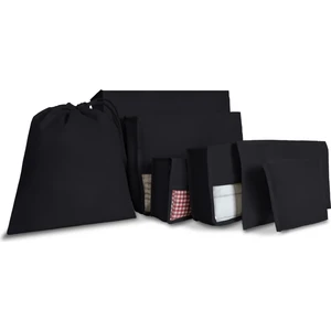 Cuty Home Ev Tekstil Siyah Valiz Organizer-7'li Set