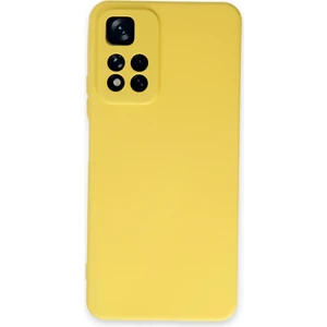Xiaomi Redmi Note 11 Pro Plus 5g Kılıf Nano Içi Kadife  Silikon - Sarı 300099