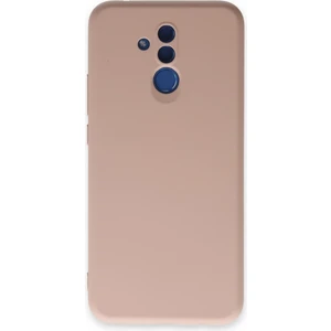 Huawei Mate 20 Lite Kılıf Nano Içi Kadife  Silikon - Pudra 300099