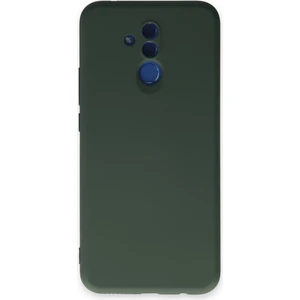 Huawei Mate 20 Lite Kılıf Nano Içi Kadife  Silikon - Koyu Yeşil 300099