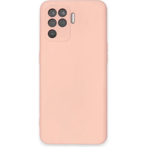 Oppo Reno 5 Lite Kılıf Nano Içi Kadife  Silikon - Pudra 300099