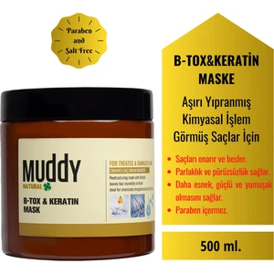 B-Tox And Keratin Onarıcı Saç Bakım Maskesi 500 ml