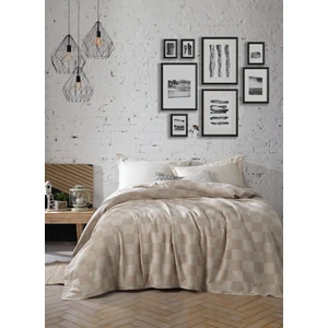 Çok Amaçlı Çift Kişilik Pike, Koltuk Örtüsü 220 x 230 cm - Dama Desenli