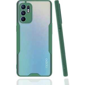 Oppo Reno 6 Kılıf Platin Silikon - Yeşil 300099
