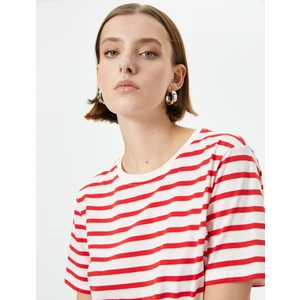 Basic Tişört Kısa Kollu Bisiklet Yaka Pamuklu