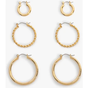 Çelik Halka Küpe Seti 3'lü