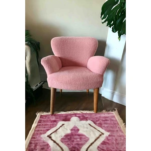 Berjer - Tekli Koltuk - Koltuk Teddy Kumaş - Pembe