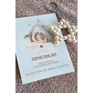 Emtory Home Hayırlı Ramazanlar 10 Adet Inci Yıldız Anahtarlık Ramazan si Konsept