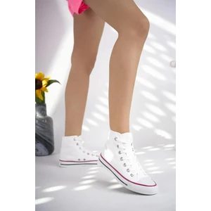 Morscho  Bez Yazlık Uzun Convers Spor Ayakkabı Keten