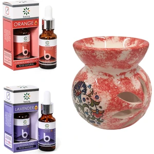 Lavanta Yağı 20 ml + Beuta Portakal Yağı 20 ml + Seramik Buhurdanlık