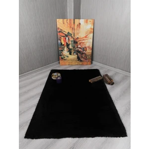 My Evilla Dekoratif Tavşan Tüyü Ultra Yumuşak Peluş Kaymaz Halı Yolluk