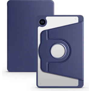 Case 4u Galaxy Tab A9 Plus Kılıf Termik Kalem Bölmeli Dönebilen Standlı Kılıf Lacivert